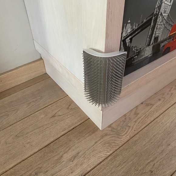 Longer Style Cat Self Groomer Full Body Brush Corner Mount Grooming Comb… - Picture 10 of 15